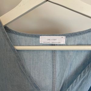 Oak+Fort blue linen romper